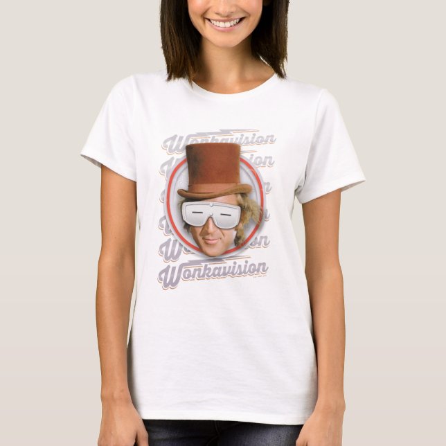 Willy Wonka in Wonkavision Goggles T-Shirt (Front)