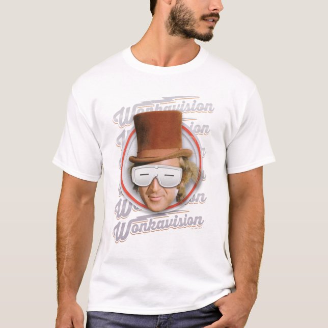 Willy Wonka in Wonkavision Goggles T-Shirt (Front)