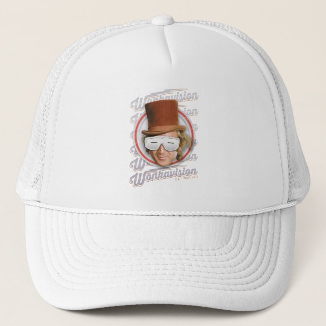 Willy Wonka in Wonkavision Goggles Trucker Hat (Front)