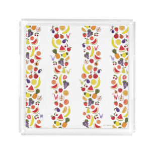Willy Wonka Lickable Wallpaper Pattern Acrylic Tray