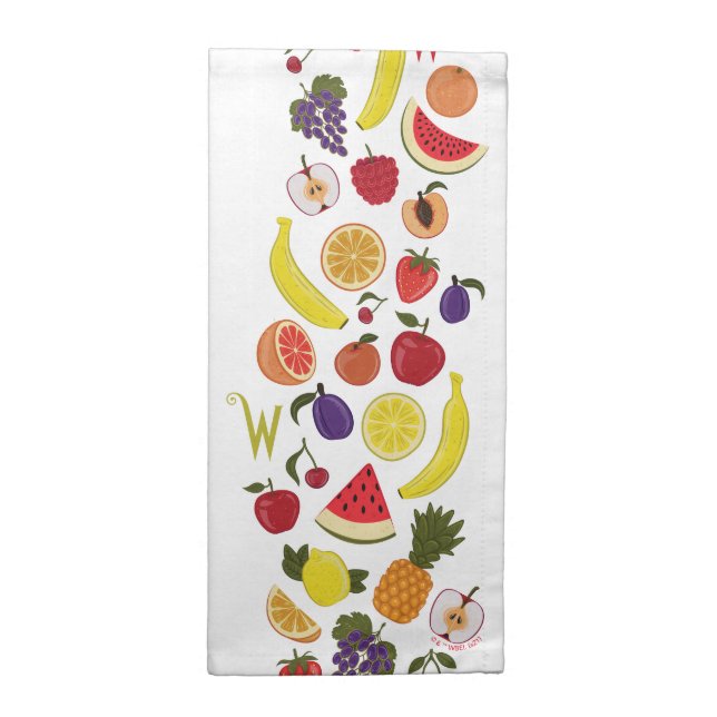 Willy Wonka Lickable Wallpaper Pattern Cloth Napkin (Half Fold)