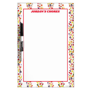 Willy Wonka Lickable Wallpaper Pattern Dry Erase Board