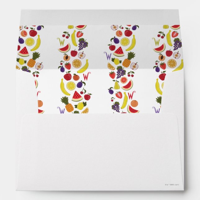 Willy Wonka Lickable Wallpaper Pattern Envelope (Back (Bottom))