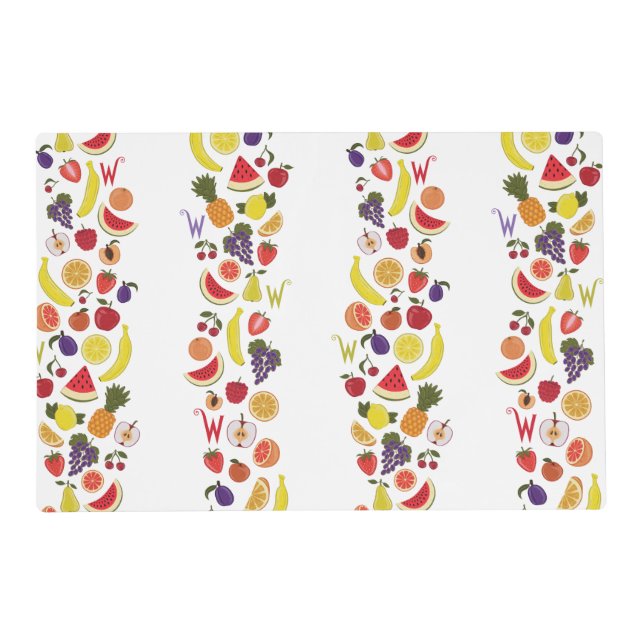 Willy Wonka Lickable Wallpaper Pattern Placemat (Front)