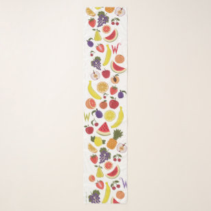 Willy Wonka Lickable Wallpaper Pattern Scarf