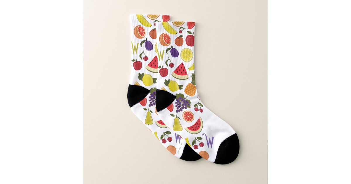 Willy Wonka Lickable Wallpaper Pattern Socks | Zazzle