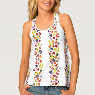 Willy Wonka Lickable Wallpaper Pattern Tank Top