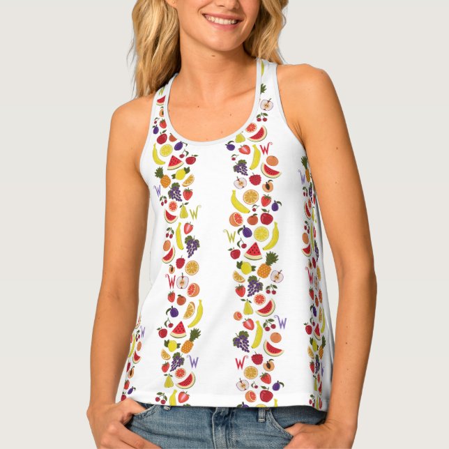 Willy Wonka Lickable Wallpaper Pattern Tank Top (Front)