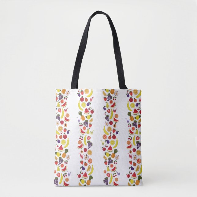 Willy Wonka Lickable Wallpaper Pattern Tote Bag (Front)