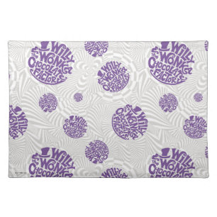 Willy Wonka Logo Psychedelic Graphic Cloth Placemat