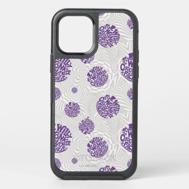 Willy Wonka Logo Psychedelic Graphic Otterbox iPhone Case (Back)