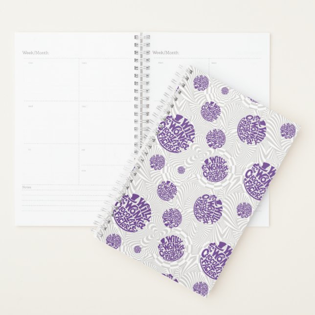 Willy Wonka Logo Psychedelic Graphic Planner (Display)