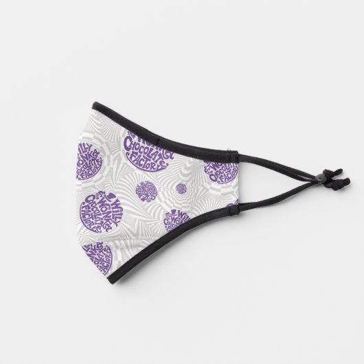 Willy Wonka Logo Psychedelic Graphic Premium Face Mask (Left)
