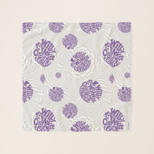 Willy Wonka Logo Psychedelic Graphic Scarf