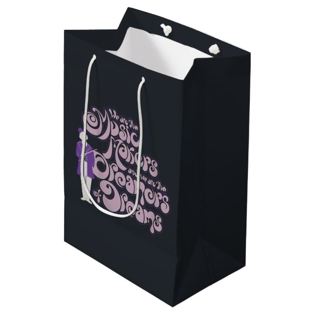 Willy Wonka - Music Makers, Dreamers of Dreams Medium Gift Bag (Front Angled)