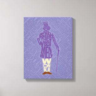 Willy Wonka Quote Silhouette Canvas Print