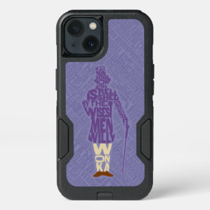 Willy Wonka Quote Silhouette iPhone 13 Case