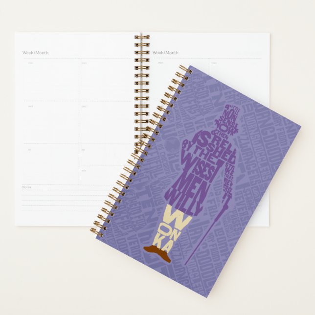 Willy Wonka Quote Silhouette Planner (Display)