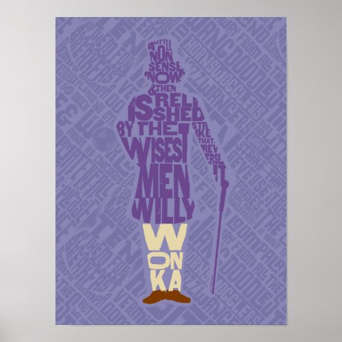 Willy Wonka Quote Silhouette