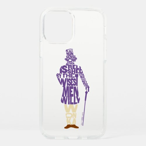 Willy Wonka Quote Silhouette Speck iPhone 12 Case