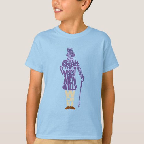 Willy Wonka Quote Silhouette T_Shirt