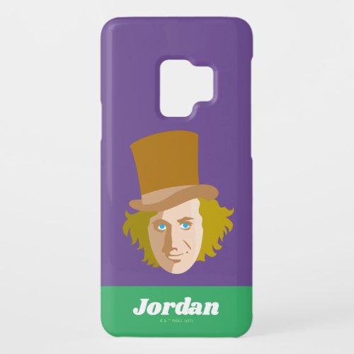 Willy Wonka Stenciled Face Graphic Case_Mate Samsung Galaxy S9 Case