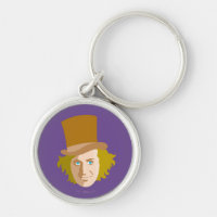 Willy Wonka Stenciled Face Graphic
