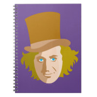 Willy Wonka Stenciled Face Graphic