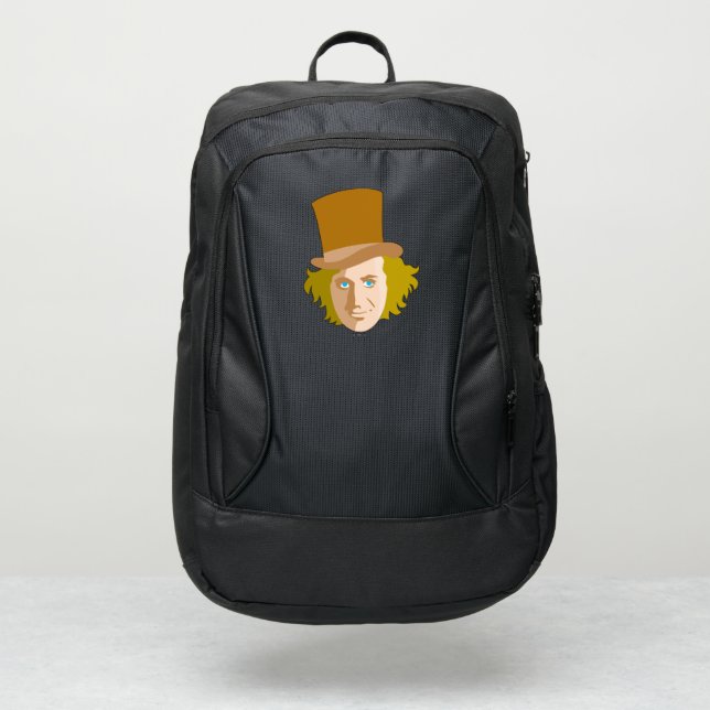 Willy Wonka Stenciled Face Graphic Port Authority® Backpack (Front)