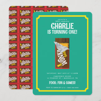 Willy Wonka & the Chocolate Factory Birthday Invitation