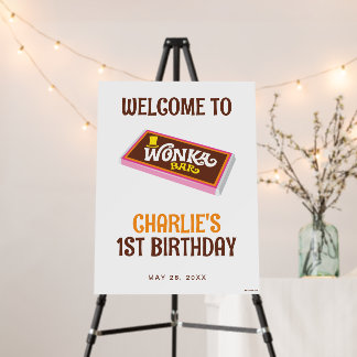 Willy Wonka & the Chocolate Factory Birthday Sign