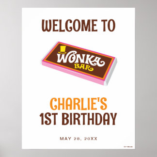 Willy Wonka & the Chocolate Factory Birthday Sign