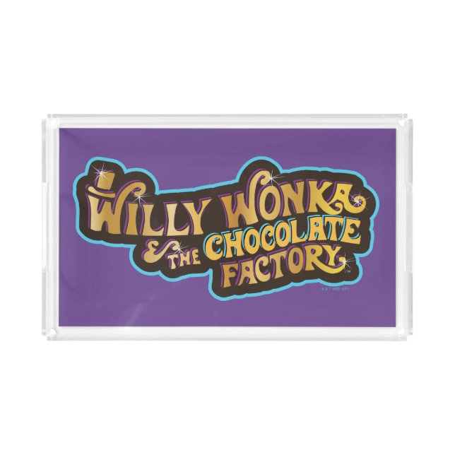 Willy Wonka & the Chocolate Factory Logo Acrylic Tray (Front)