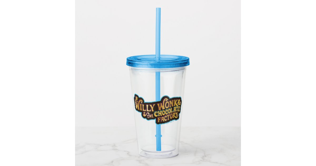 Willy Wonka & the Chocolate Factory Logo Acrylic Tumbler | Zazzle