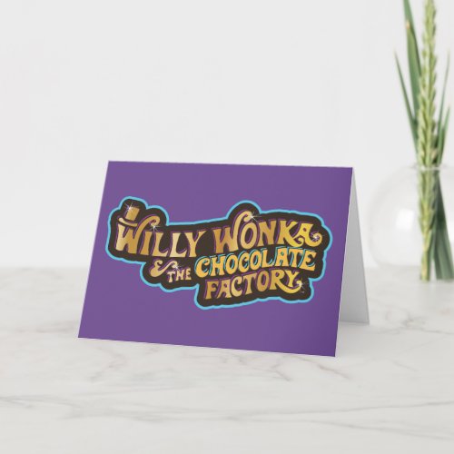 Willy Wonka  the Chocolate Factory Logo Card
