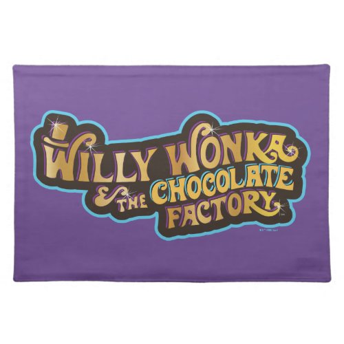 Willy Wonka  the Chocolate Factory Logo Cloth Placemat