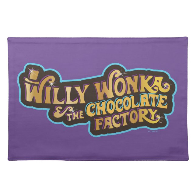 Willy Wonka & the Chocolate Factory Logo Cloth Placemat (Front)