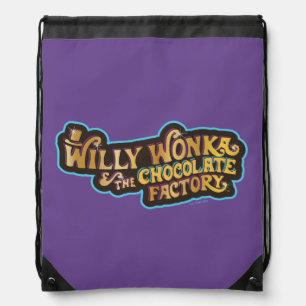 Willy Wonka & the Chocolate Factory Logo Drawstring Bag
