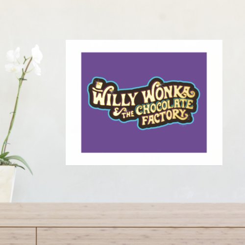 Willy Wonka  the Chocolate Factory Logo Foil Prints
