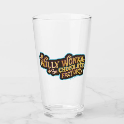 Willy Wonka  the Chocolate Factory Logo Glass