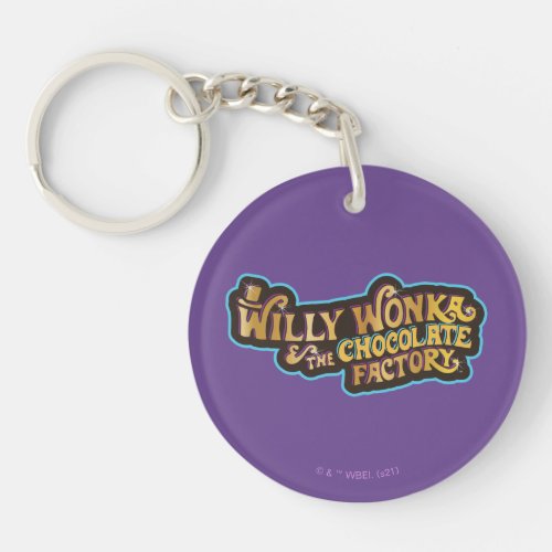 Willy Wonka  the Chocolate Factory Logo Keychain