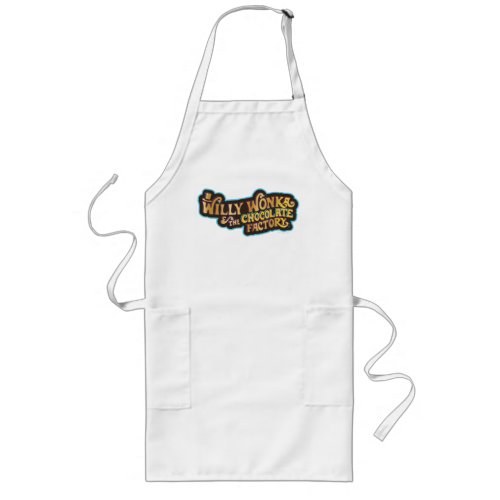 Willy Wonka  the Chocolate Factory Logo Long Apron