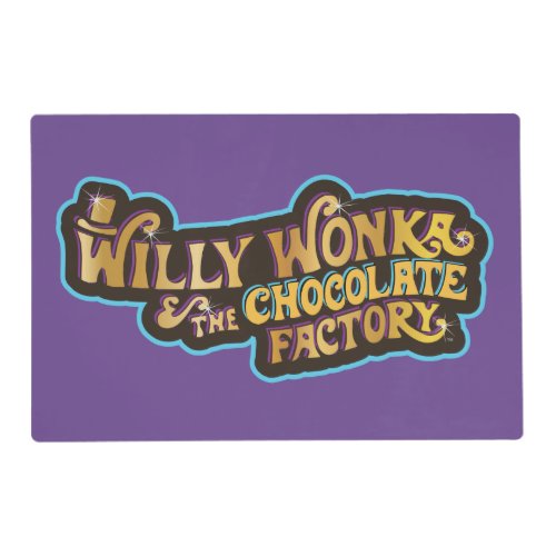 Willy Wonka  the Chocolate Factory Logo Placemat