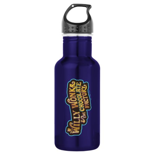 Willy Wonka  the Chocolate Factory Logo Stainless Steel Water Bottle