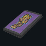 Willy Wonka & the Chocolate Factory Logo Trifold Wallet<br><div class="desc">Willy Wonka & the Chocolate Factory | Gold,  teal,  and brown logo for Willy Wonka & the Chocolate Factory!</div>