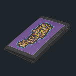 Willy Wonka & the Chocolate Factory Logo Trifold Wallet<br><div class="desc">Willy Wonka & the Chocolate Factory | Gold,  teal,  and brown logo for Willy Wonka & the Chocolate Factory!</div>