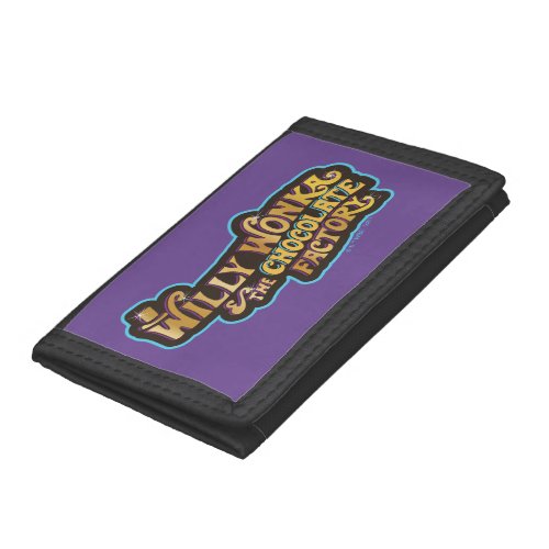 Willy Wonka  the Chocolate Factory Logo Trifold Wallet