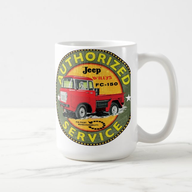 Willys fc-150 truck sign coffee mug (Right)