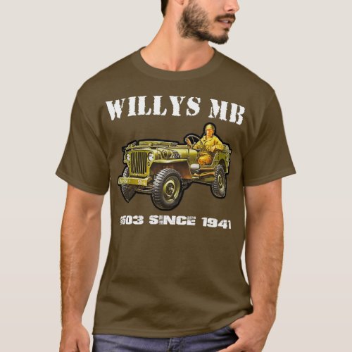 Willys MB G503 Military Off Road WW2  T_Shirt