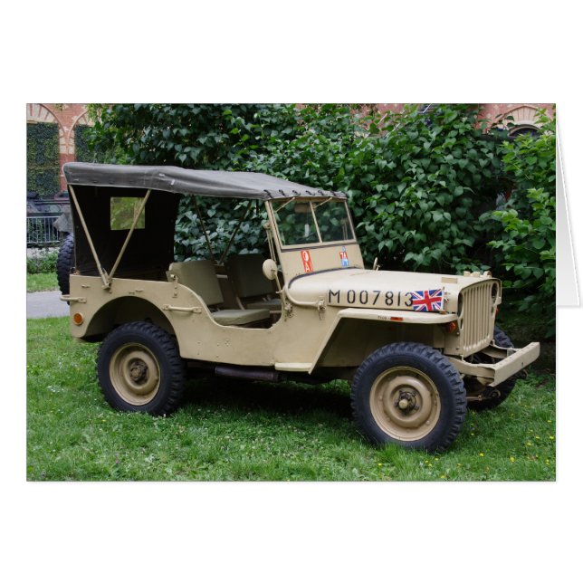 Willys MB Jeep Cards (Front Horizontal)